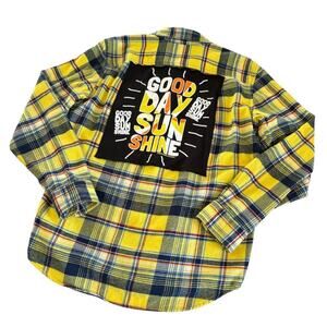 Via Penny Lane Reworked Apparel The Beatles Good Day Sunshine Yellow Flannel